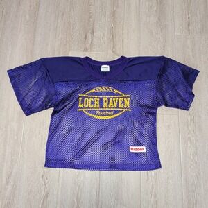 Riddell Loch Raven Football Jersey Mens S Purple Gold Mesh Practice Shirt Paint